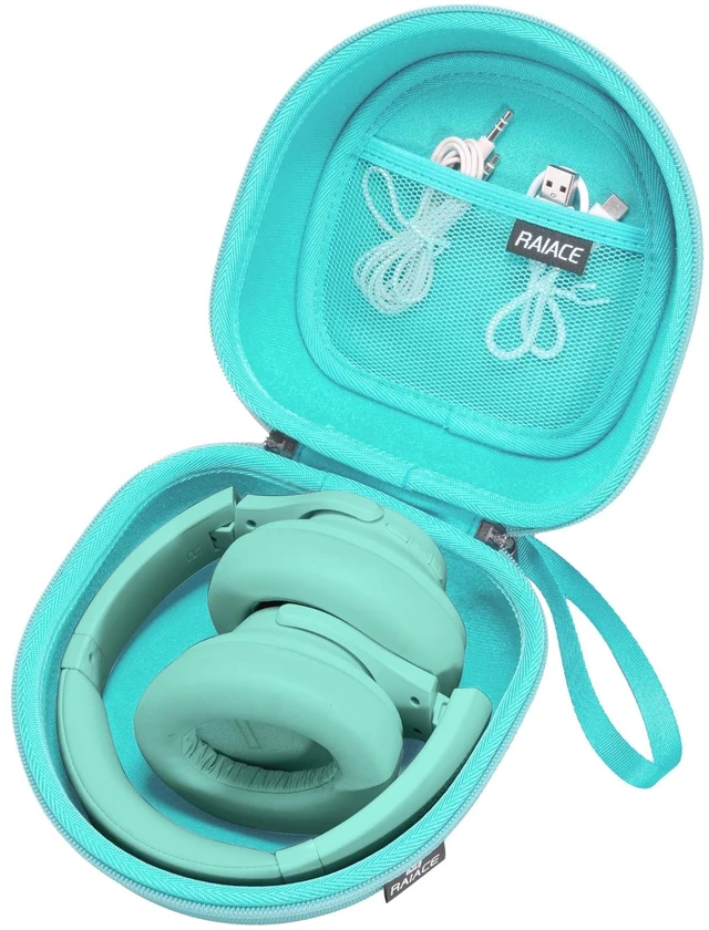 Main image of Hard Storage Case Compatible with BERIBES, for TOZO, for KVIDIO, for Beats Over-Ear Headphones and More Headset, Travel Carrying Bag.(for Sale is Case Only) - Green