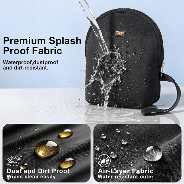 Alt view image 5 of 7 - Soft Headphone Case Bag, Large Headset Carrying Storage Bag Lightweight Headphone Pouch Compatible with JBL Tune & Live/Sony WH-CH520 510 720/ Sony MDR-ZX/Bose QuietComfort/JLab/BERIBES