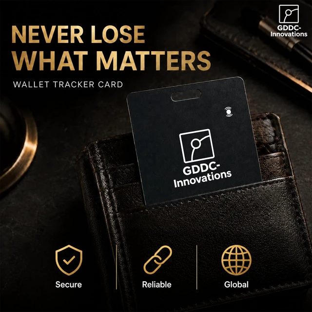 Alt view image 2 of 7 - Tracker Card Rechargeable Apple Find My & Android Ultra-Thin Design IP68 Waterproof Smart Tracking Ideal for Wallets, Passports & Luggage Black