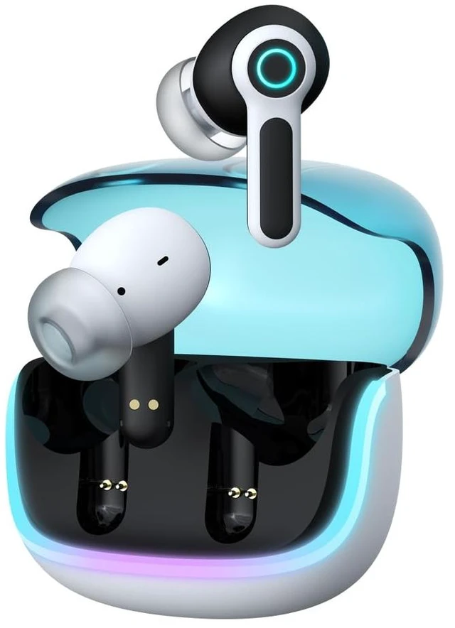 Main image of G07 Wireless Earbuds with RGB LED Light, Gaming Earbuds with 40ms Low Latency, Dual Game and Music Mode Earphones, Wireless Headphones with 50 Hours Worktime, IPX5 Waterproof Quad Mic ENC