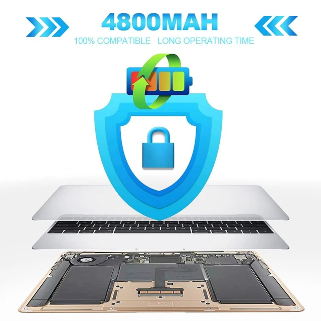 Alt view image 3 of 6 - Battery A2389 for MacBook Air 13 Inch A2337 M1 2020 EMC 3598 4800mAh MacBook Air A2337 Battery