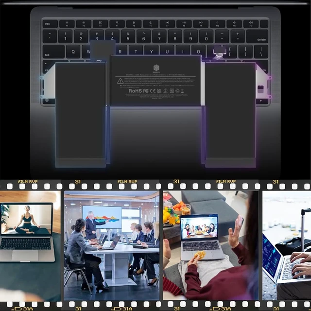 Alt view image 6 of 6 - Battery A2389 for MacBook Air 13 Inch A2337 M1 2020 EMC 3598 4800mAh MacBook Air A2337 Battery
