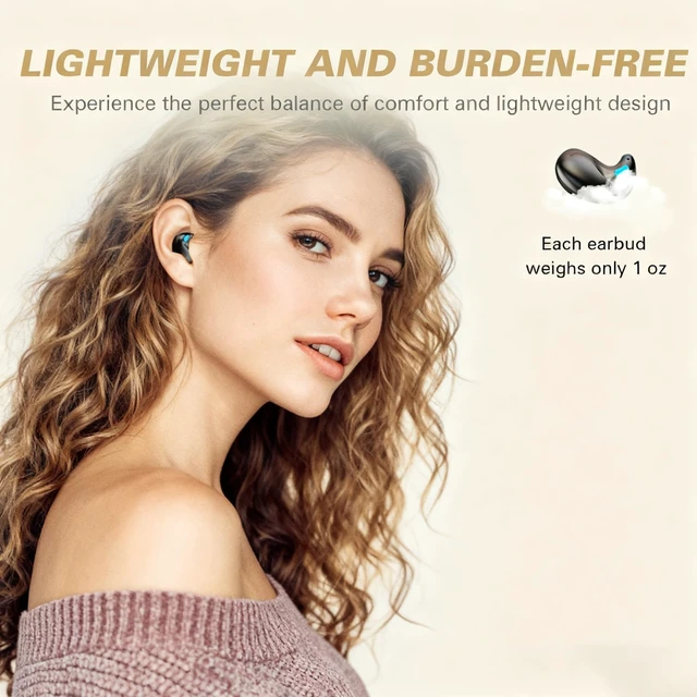 Alt view image 5 of 7 - Flat Invisible Sleep Wireless Earphone IPX5 Waterproof Thin Invisible Sleep Earbuds for Side Sleepers Sleep Ear Buds Smallest Tiny Small Mini Discreet Earbud for Sleeping Invisible Headphones