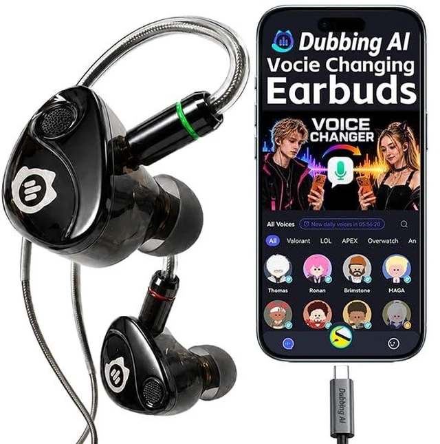 Main image of Voice Changing Earbuds, USB-C Type-C AI Voice Changer in-Ear Headset