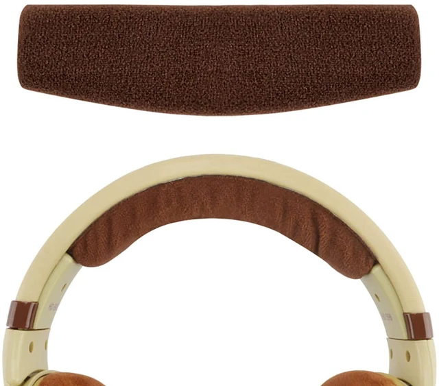 Main image of Velour Headband Pad Compatible with Sennheiser HD598, HD598SE, HD598CS, HD595, HD569, HD559, HD558, HD555, HD518, HD515, Game ONE, PC360, PC373D Headphones (Brown)