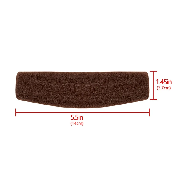 Alt view image 3 of 7 - Velour Headband Pad Compatible with Sennheiser HD598, HD598SE, HD598CS, HD595, HD569, HD559, HD558, HD555, HD518, HD515, Game ONE, PC360, PC373D Headphones (Brown)