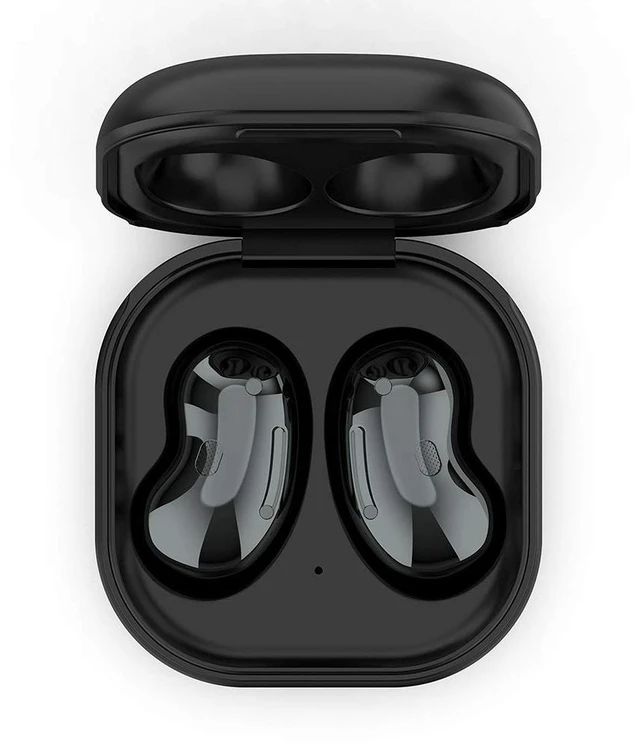 Alt view image 2 of 6 - Wired Charging Case for Galaxy Buds Live SM-R180, Replacement Charger Case Cover with 3.3ft USB-C Cable for Samsung Galaxy Buds Live Earbuds (Black)