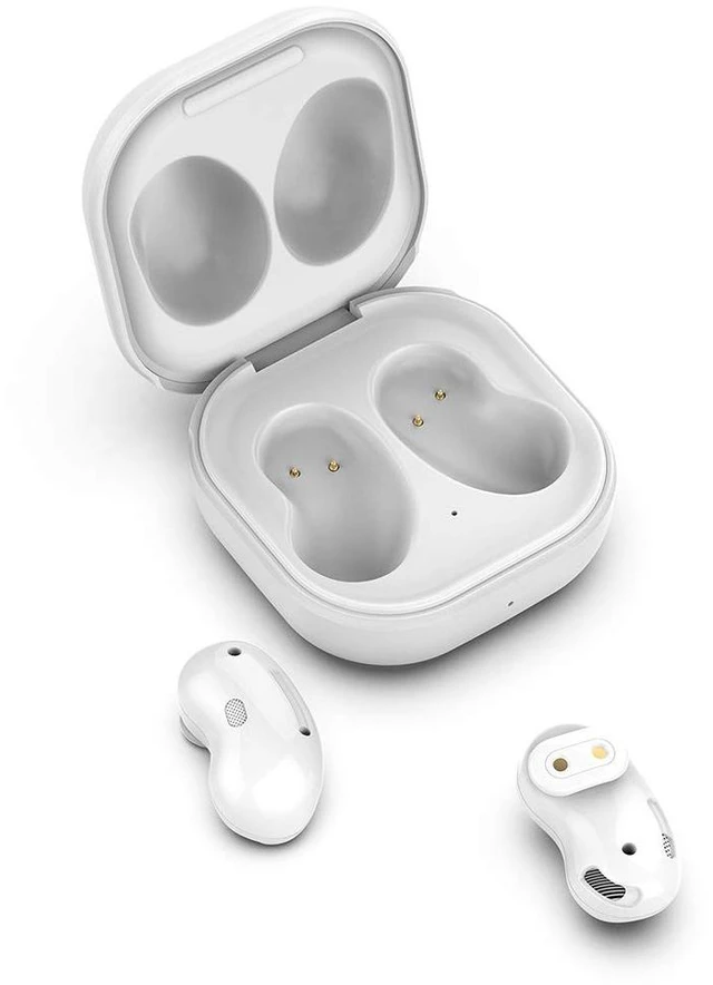 Alt view image 4 of 6 - Wired Charging Case for Galaxy Buds Live SM-R180, Replacement Charger Case Cover with 3.3ft USB-C Cable for Samsung Earbuds (White)