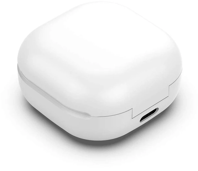 Alt view image 5 of 6 - Wired Charging Case for Galaxy Buds Live SM-R180, Replacement Charger Case Cover with 3.3ft USB-C Cable for Samsung Earbuds (White)
