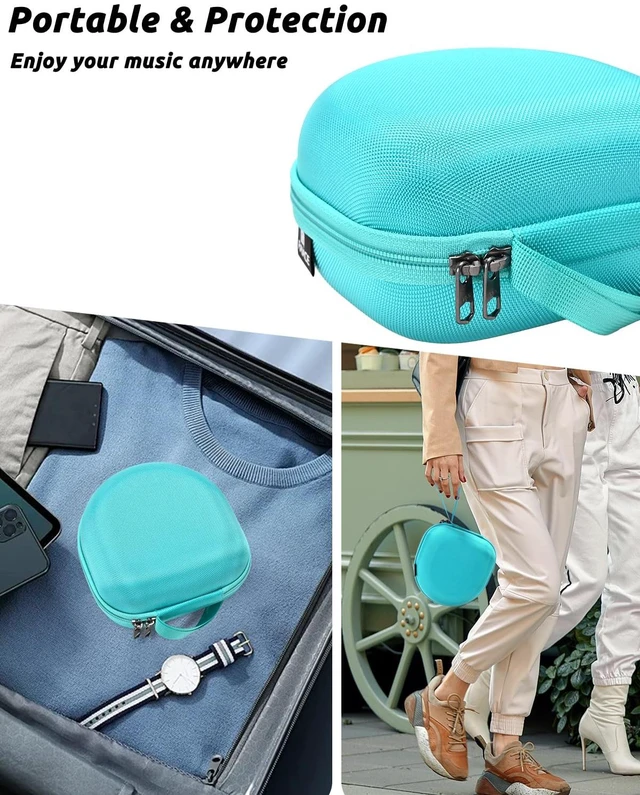Alt view image 4 of 7 - Hard Storage Case Compatible with BERIBES, for TOZO, for KVIDIO, for Beats Over-Ear Headphones and More Headset, Travel Carrying Bag.(for Sale is Case Only) - Green