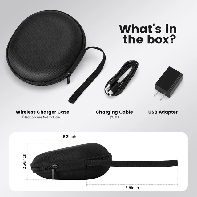 Alt view image 6 of 7 - Wireless Charging Case Compatible with Shokz Headphones, Portable Fast Charging Station Magnetic Charger Replacement Charger for OpenRun Pro (1st Gen), OpenRun, Open Swim Pro, Aeropex