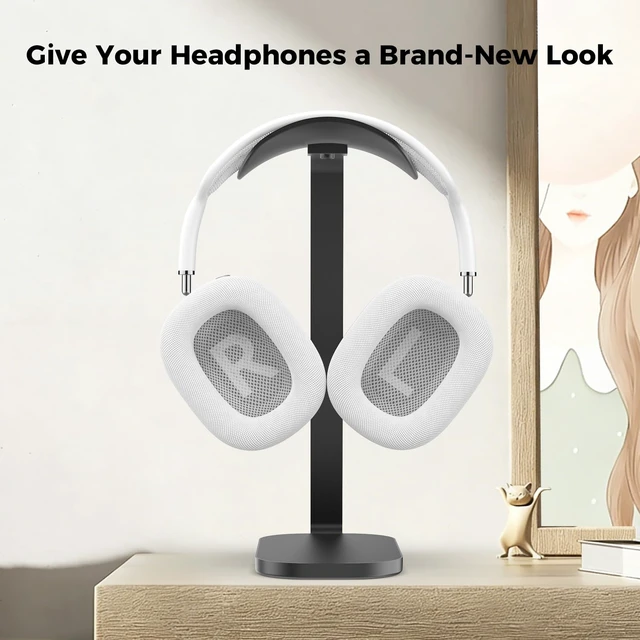 Alt view image 7 of 7 - Ear Cushions for AirPods Max, Replacement Ear Pads (Grayish White) Durable Mesh Fabric, Soft Foam Earpads, Cutouts Fit for Sensor, Replacement Ear Covers Cups with Magnet for Apple AirPod Max