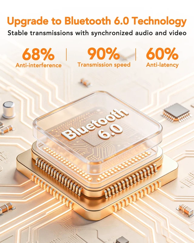 Alt view image 6 of 7 - MS110 AI Translation Earbuds, Bluetooth Translator Earbuds with App, 40H Playtime with Charging Case, IPX5 Water-Resistant Wireless Earbuds for Travel, Meetings & Language Learning