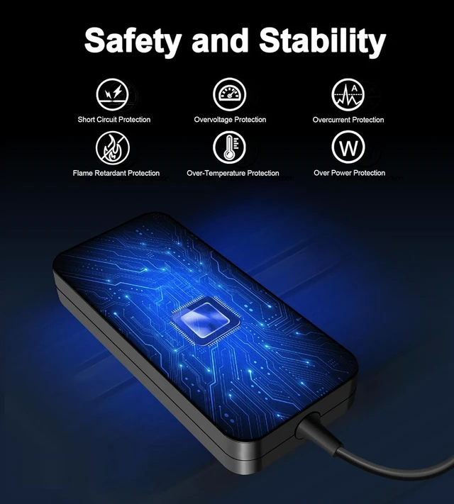 Alt view image 5 of 7 - 120W Charger Compatible with Asus UX510UW N56J N56VM N56VZ N750 N500 G50 N53S N55 A15-120P1A PA-1121-28 Gaming Laptop Charger 5.5x2.5mm