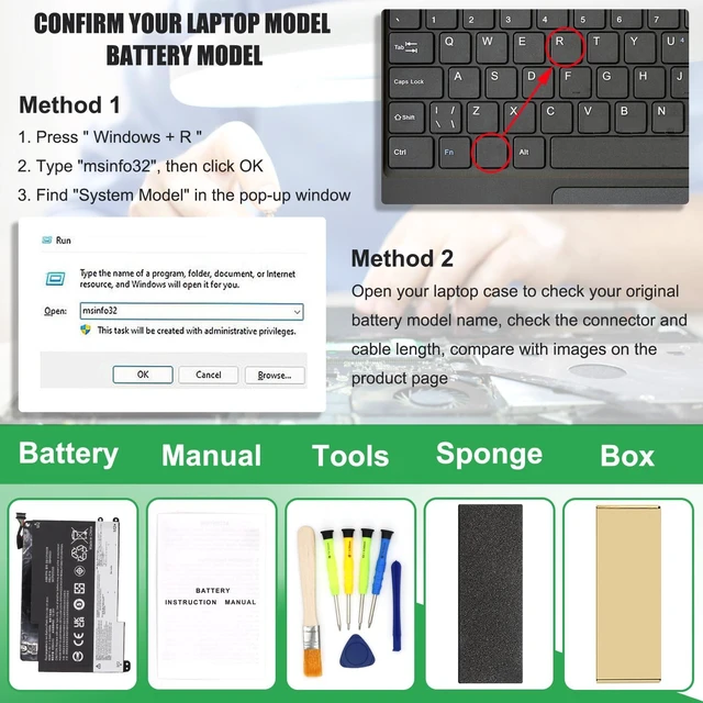 Alt view image 4 of 7 - 00HW020 Battery Replacement for Lenovo ThinkPad Yoga 460 20EL 20EM For P40 Yoga 20GQ 20GR Yoga 14 20FY 20DM000VUS 20FY0002US S3 Yoga 14 Series, SB10F46458 SB10F46459 00HW021, 11.4V 53Wh