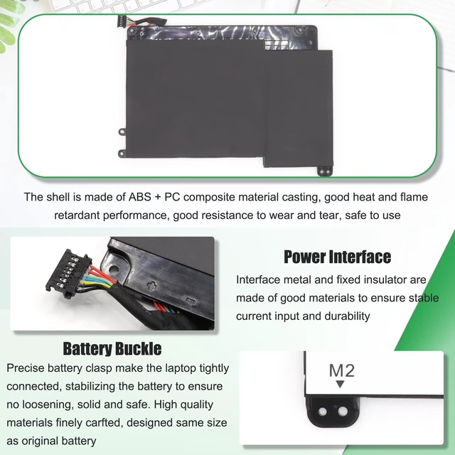 Alt view image 6 of 7 - 00HW020 Battery Replacement for Lenovo ThinkPad Yoga 460 20EL 20EM For P40 Yoga 20GQ 20GR Yoga 14 20FY 20DM000VUS 20FY0002US S3 Yoga 14 Series, SB10F46458 SB10F46459 00HW021, 11.4V 53Wh