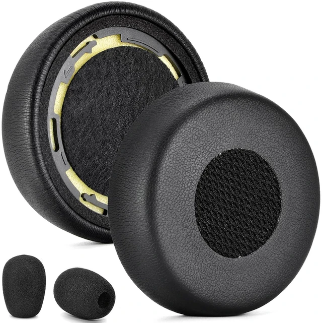 Main image of Protein Leather and Mat Earpads for Jabra Evolve 75 Headset Also for Jabra Evolve 75(75UC 75MS 75SE)Headset(Do not fit Jabra Evolve2 75 PC),Earpads and Mic Foam Replacement