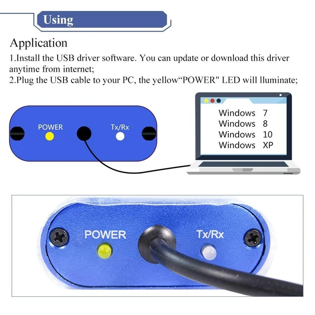 Alt view image 3 of 7 - USB Hart Modem USB to Hart Protocol Modem Hart Transmitter for Rosemount/ABB/Vega/E H/ETC Hart Protocol Device Adapt to Windows XP/7/8/10/11 with Built-in Loop Resistor