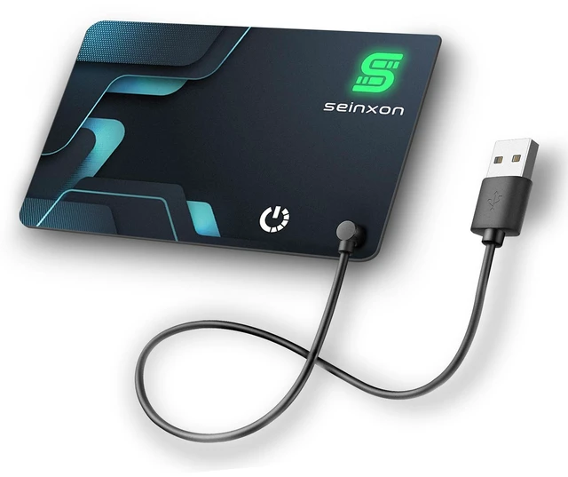 Main image of Wallet Tracker (iOS Only) IP68 Thin Item Finder Card Luggage Located Bluetooth Works with Apple Find My APP & Network - Magnetic Charger (Slim)