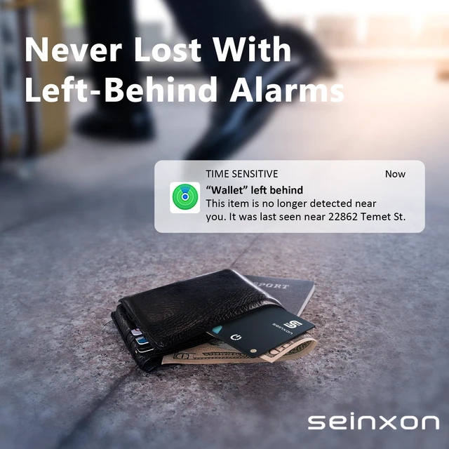 Alt view image 5 of 7 - Wallet Tracker (iOS Only) IP68 Thin Item Finder Card Luggage Located Bluetooth Works with Apple Find My APP & Network - Magnetic Charger (Slim)