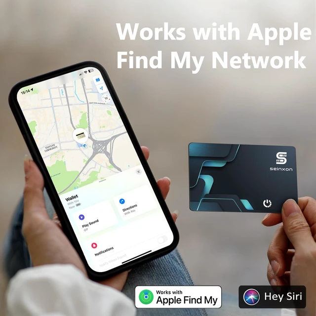 Alt view image 4 of 7 - Wallet Tracker (iOS Only) IP68 Thin Item Finder Card Luggage Located Bluetooth Works with Apple Find My APP & Network - Magnetic Charger (Slim)