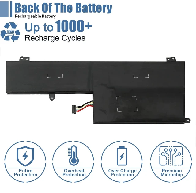 Alt view image 5 of 7 - L16L6PC1 Laptop Battery, 11.58V 72Wh 6217mAh Compatible with Lenovo Yoga 720-15IKB Series Notebook L16M6PC1 L16C6PC1 5B10M53745 5B10M53743 5B10M53744