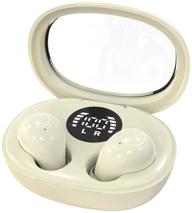 Main image of Mini Invisible Sleep Wireless Bluetooth Headphones,Mini Invisible Silicone Sleep Earbuds for Side Sleepers,Invisible Headphones, Bluetooth Headset, for Music, Work, Study (Khaki)