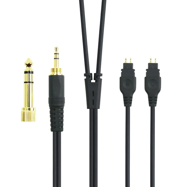 Alt view image 2 of 7 - Replacement Audio Upgrade Cable Compatible with Sennheiser HD650, HD600, HD580, HD660S, HD58X, HD565, HD545, HD535, HD525, HD265, Massdrop HD6XX Headphones 1.5meters/4.9feet