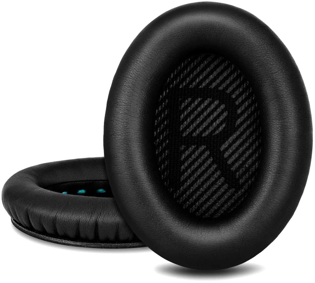 Main image of Professional Replacement Ear Pads for Bose QuietComfort 35 QC15 QC25 QC2 QC35/ Ae2 Ae2i Ae2w SoundTrue & SoundLink Over-Ear/Around-Ear Headphones/Soft Protein Leather (Black)