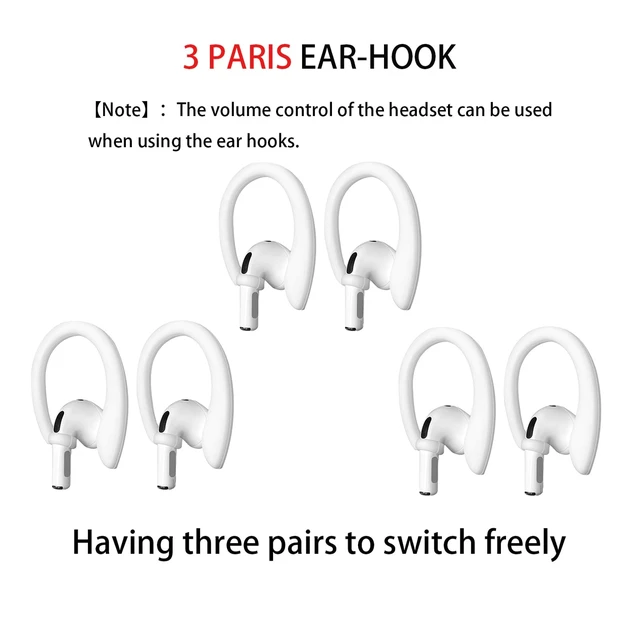 Alt view image 3 of 7 - (3 Straps + 6 Earhook+1 Lanyard) Ultra Strong Magnetic AirPods Straps,Anti-Lost Cord for 4rd Pro 1st 2nd 3rd AirPods 1st 2nd Silicone Sports Lanyard and Ear Hook (9white+1gray)