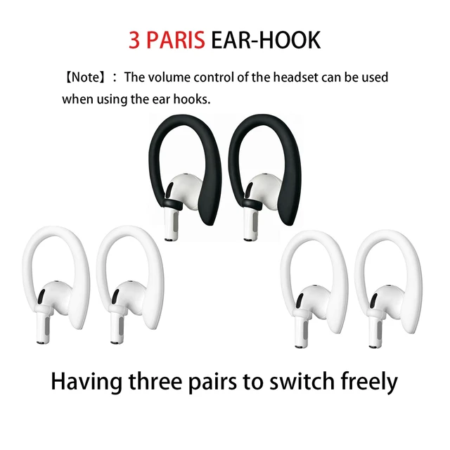 Alt view image 3 of 7 - (3 Straps + 6 Earhook+1 Lanyard) Ultra Strong Magnetic AirPods Straps,Anti-Lost Cord for 4rd Pro 1st 2nd 3rd AirPods 1st 2nd Silicone Sports Lanyard and Ear Hook (6white+3black+1gray)