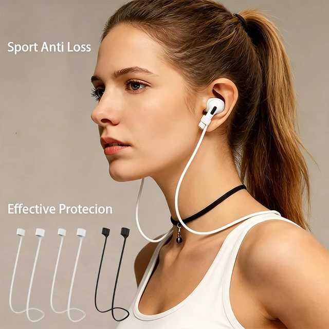 Alt view image 5 of 7 - (3 Straps + 6 Earhook+1 Lanyard) Ultra Strong Magnetic AirPods Straps,Anti-Lost Cord for 4rd Pro 1st 2nd 3rd AirPods 1st 2nd Silicone Sports Lanyard and Ear Hook (6white+3black+1gray)