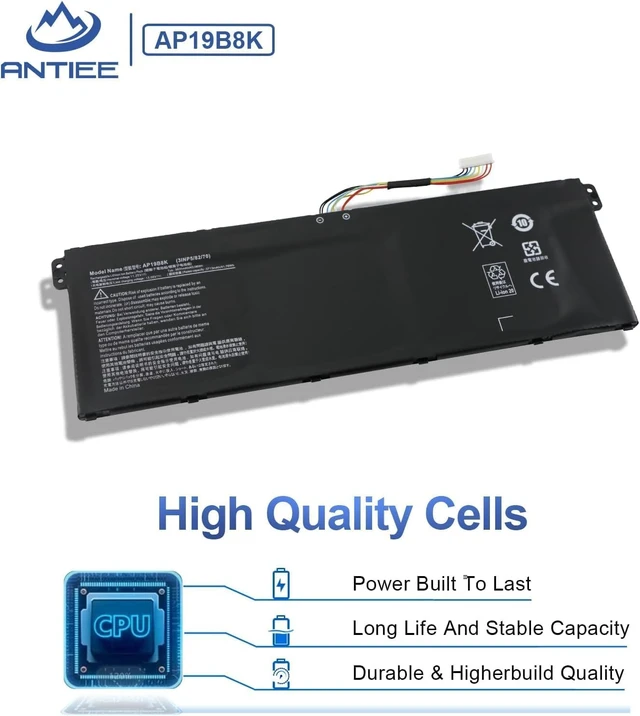 Alt view image 7 of 7 - AP19B8K AP19B5K Laptop Battery for Acer Aspire 3 A315-56 A315-57 A315-57G A315-58 A315-58G A315-59 A315-59G A317-53 A317-52 A317-53G Extensa 15 EX215-54 EX215-54G A317-53G-75TN 3INP5/82/70