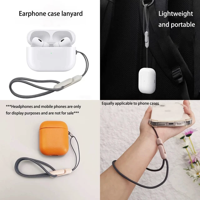 Alt view image 4 of 7 - (3 Straps + 6 Earhook+1 Lanyard) Ultra Strong Magnetic AirPods Straps,Anti-Lost Cord for 4rd Pro 1st 2nd 3rd AirPods 1st 2nd Silicone Sports Lanyard and Ear Hook (6white+3black+1gray)