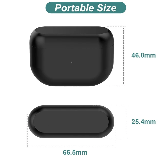 Alt view image 5 of 7 - Charging Case for Jabra Elite 8 Active Gen 2/1 Earbuds (Black) Replacement Charger Case Cover Cradle Dock for Jabra Elite 8 Earbuds