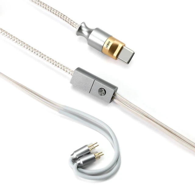 Main image of HiFi M110C USB Interface Decoding Earphones Cable with MMCX and 2-Pin 0.78 Connector, Supports in-Line Controls and Mic (0.78 2Pin Connectors)
