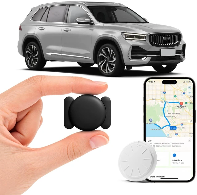Main image of GPS Tracker for Vehicles, Tracker Device for Vehicles Work with Find My (iOS Only), Real-Time Car Tracker, No Monthly Fee, Magnetic Mini Car Tracker Device Hidden with Waterproof Case