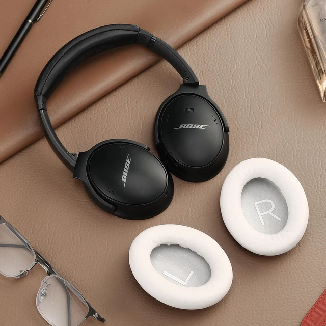 Alt view image 7 of 7 - QC45 Ear Cushions for Bose qc45/45 SE,Larger and Thicker (White Smoke)
