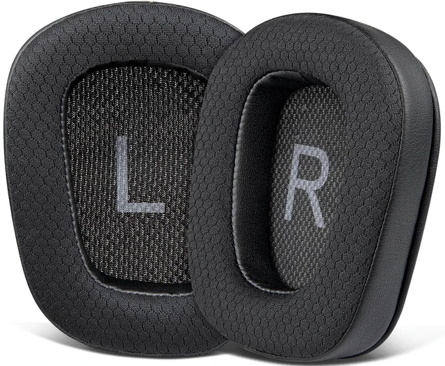 Main image of Mesh Earpads for Logitech G935/G933/G930/G432/G35 - Black for G35/G930/G933/G935/G633/G635/G533/G430/G431/G432/G433/G332/G230/G231/G233 Headphones
