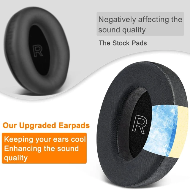 Alt view image 5 of 6 - Cooling Earpads for Bose A30 Aviation Headphones - Black Not Fit Bose Aviation (A20/X A10) Headphones