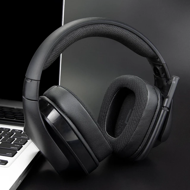 Alt view image 3 of 7 - Mesh Earpads for Logitech G935/G933/G930/G432/G35 - Black for G35/G930/G933/G935/G633/G635/G533/G430/G431/G432/G433/G332/G230/G231/G233 Headphones
