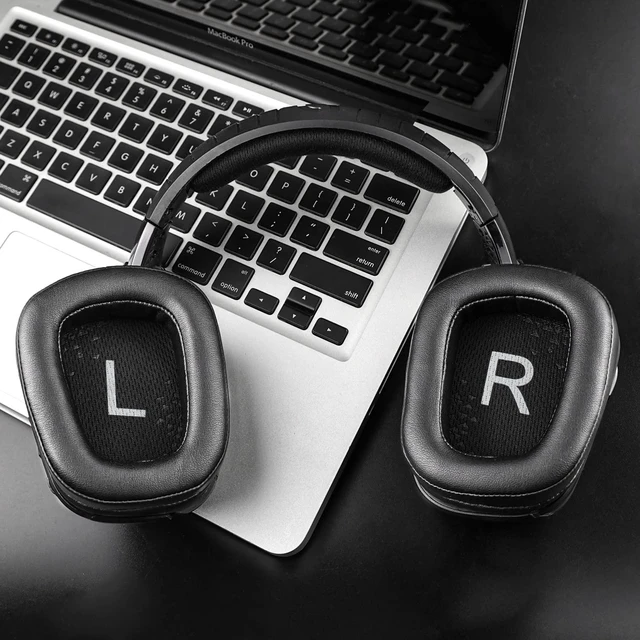 Alt view image 6 of 6 - Earpads for Logitech G935/G933/G930/G432/G35 - Black for G35/G930/G933/G935/G633/G635/G533/G430/G431/G432/G433/G332/G230/G231/G233 Headphones