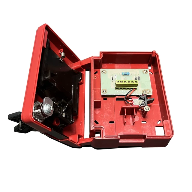 Alt view image 5 of 6 - Emergency Alarm Station with Key Conventional Dual Action Manual Call Point Pull Fire Alarm Panic Button SOS Switch for Alarm Siren or Panel