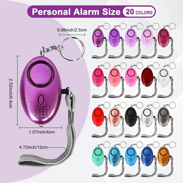 Alt view image 2 of 7 - 20 Pack Personal Alarms for Women, Keychain Sound Safety Alarm, Portable Personal Alarms Bulk for Travel & Home