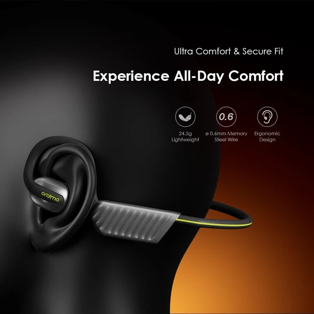 Alt view image 2 of 7 - Open Ear Sport Headphones Bass Boost Pedometer IPX5 OpenCirclet 2 Open-Ear Bass Boost Built-in Exercise Pedometer 2-Mic ENC HD Voice Calls Bluetooth 5.4 Dual Connection 16H Playtime Custom EQ