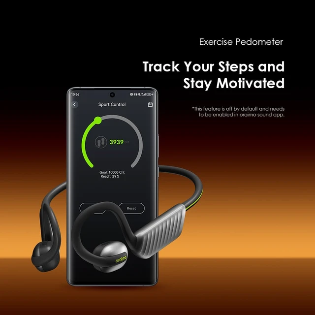 Alt view image 4 of 7 - Open Ear Sport Headphones Bass Boost Pedometer IPX5 OpenCirclet 2 Open-Ear Bass Boost Built-in Exercise Pedometer 2-Mic ENC HD Voice Calls Bluetooth 5.4 Dual Connection 16H Playtime Custom EQ