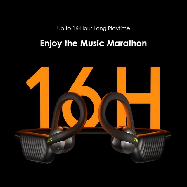 Alt view image 5 of 7 - Open Ear Sport Headphones Bass Boost Pedometer IPX5 OpenCirclet 2 Open-Ear Bass Boost Built-in Exercise Pedometer 2-Mic ENC HD Voice Calls Bluetooth 5.4 Dual Connection 16H Playtime Custom EQ