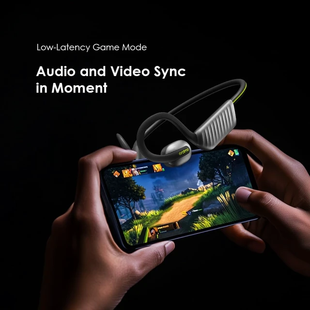 Alt view image 7 of 7 - Open Ear Sport Headphones Bass Boost Pedometer IPX5 OpenCirclet 2 Open-Ear Bass Boost Built-in Exercise Pedometer 2-Mic ENC HD Voice Calls Bluetooth 5.4 Dual Connection 16H Playtime Custom EQ