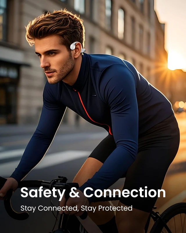 Alt view image 4 of 7 - Bone Conduction Headphones, Waterproof Swimming Headphones, Open Ear Headphones Wireless Bluetooth 5.3, Built-in MP3 32G Memory, Underwater Headset for Swimming, Sports, Running, Cycling