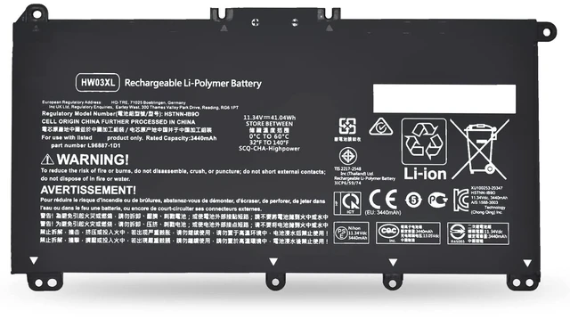 Main image of HW03XL Battery for HP Pavilion 15-EG0000 15-eg1053cl 15-eg3053cl eg0073cl for 15-eg3097nr eg0050wm 15-eg0025nr eg1073cl eg0021nr eg1053cl eg1077nr eg0053cl HSTNN-IB90 IB9O LB8U OB2A L96887-1D1 421